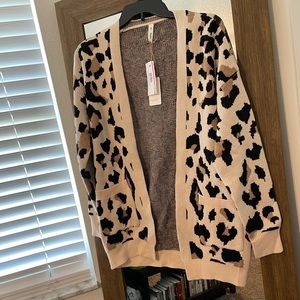 Leopard print cardigan